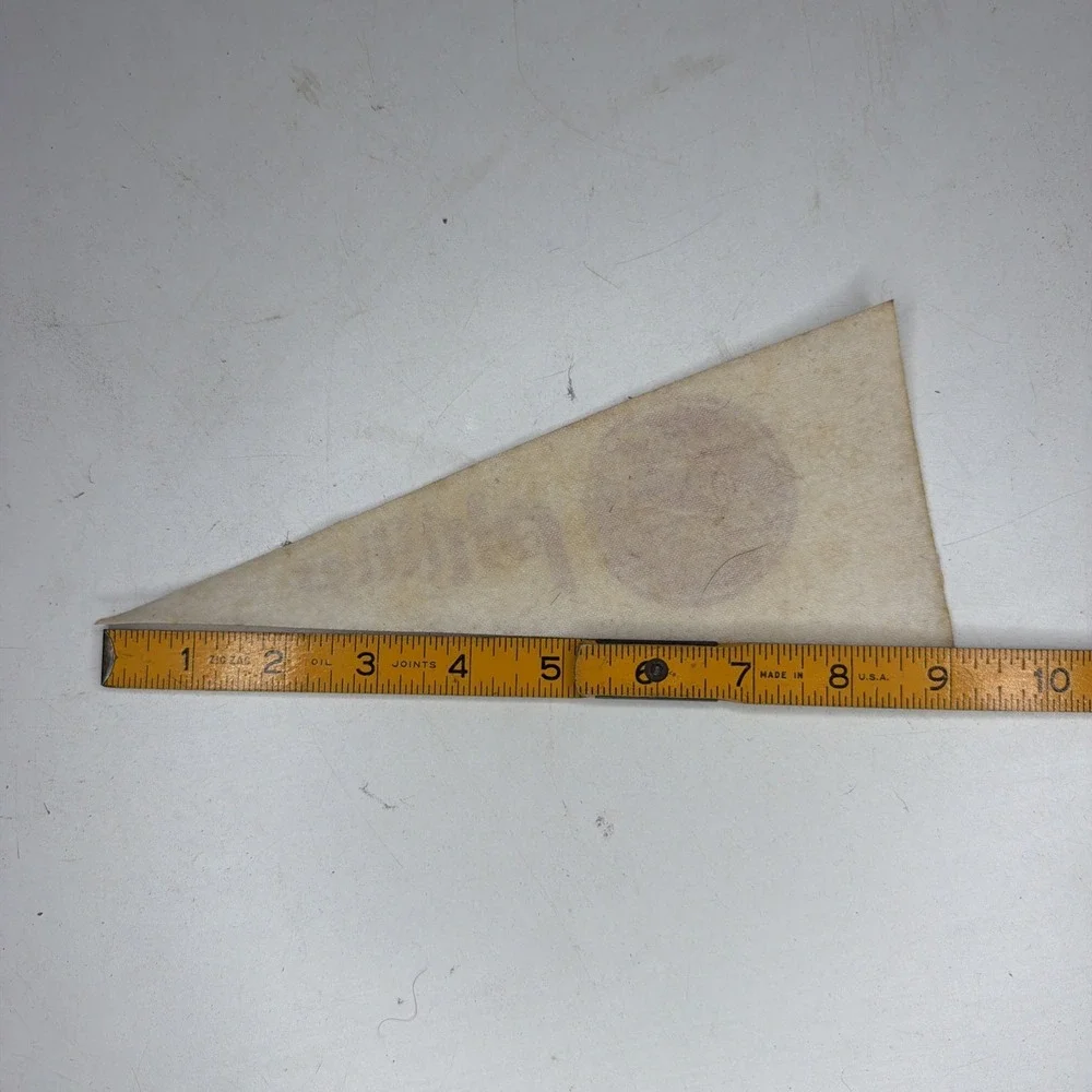 Vintage Philadelphia Phillies Baseball Mlb 3.75x9 Mini Pennant Flag Rare